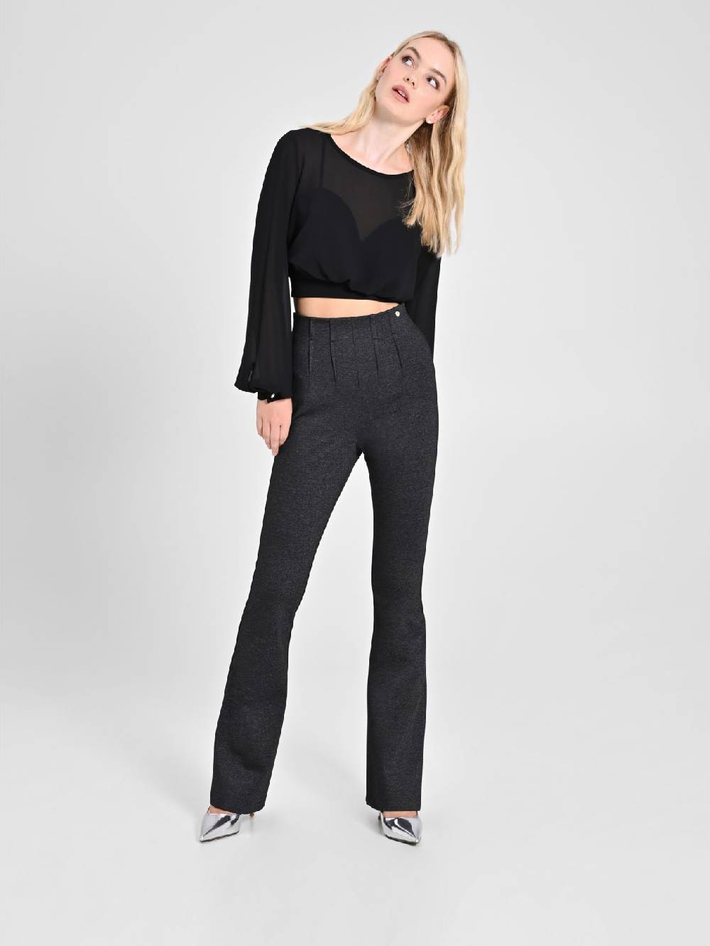 Rinascimento Pantaloni in Punto Milano Melange