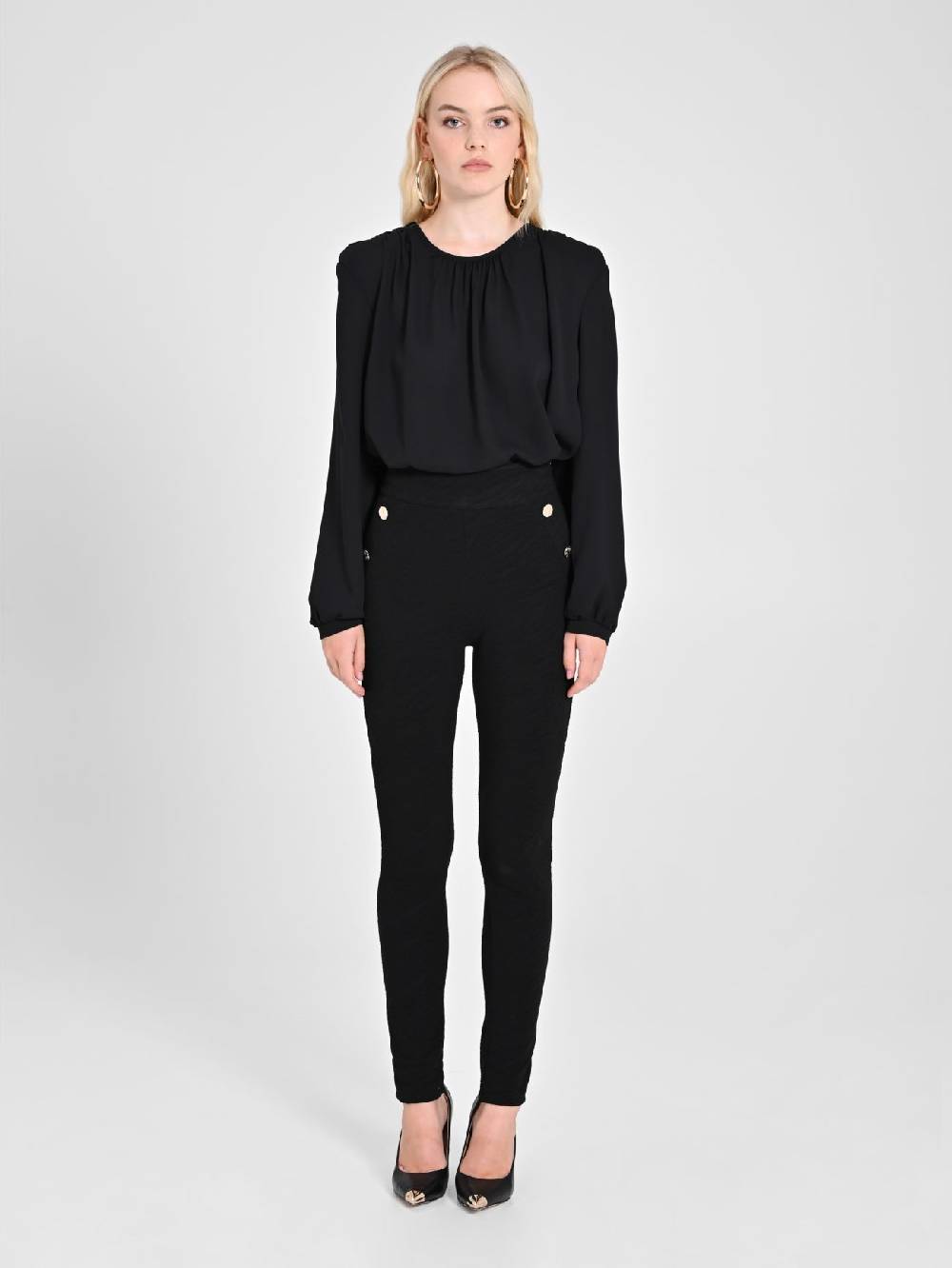 Rinascimento Pantaloni In Tessuto Operato