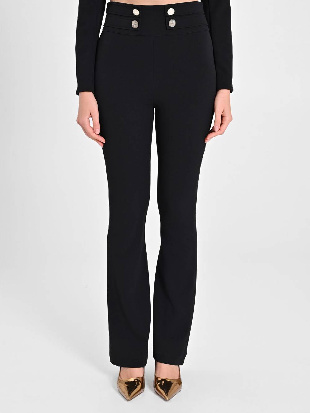 Rinascimento Pantaloni Neri A Zampa