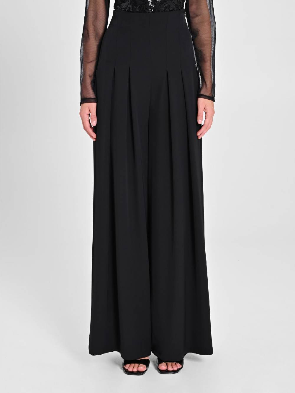 Rinascimento Pantaloni Neri Ampi