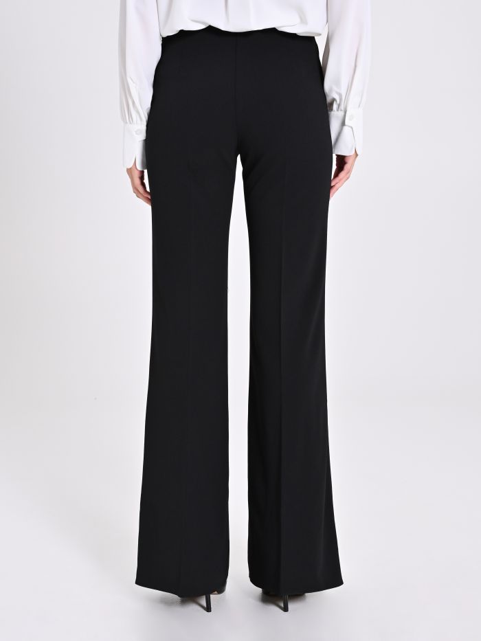 Rinascimento Pantaloni Palazzo In Scuba Crèpe