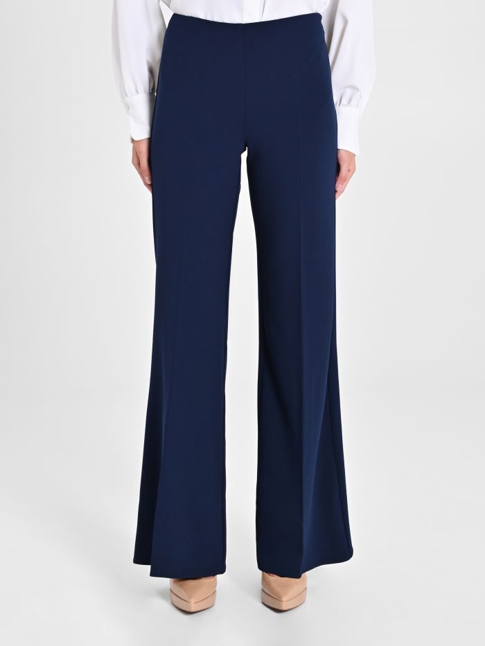 Rinascimento Pantaloni Palazzo In Scuba Crèpe