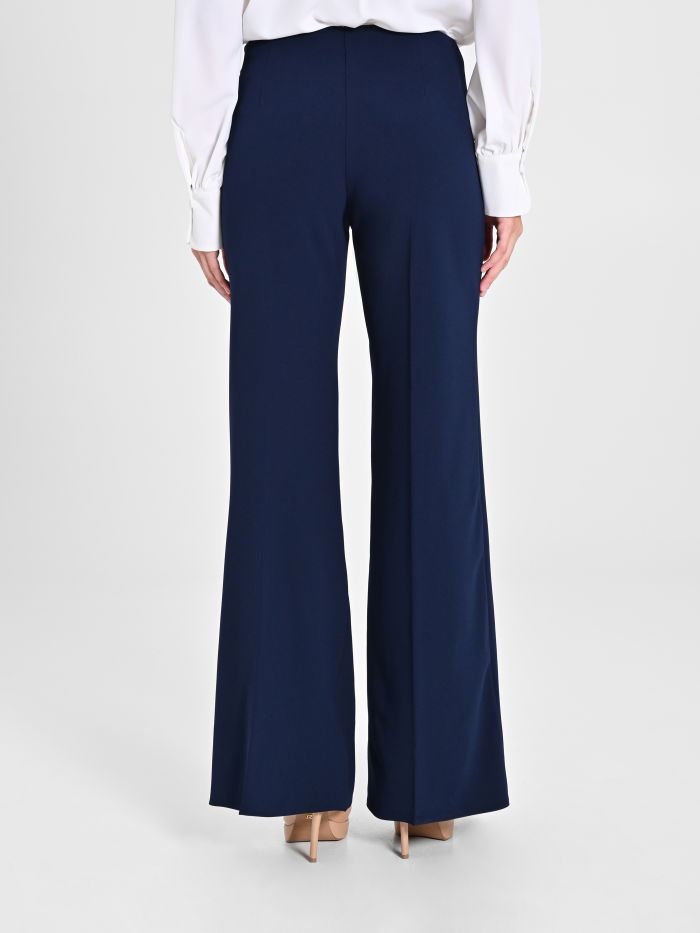 Rinascimento Pantaloni Palazzo In Scuba Crèpe