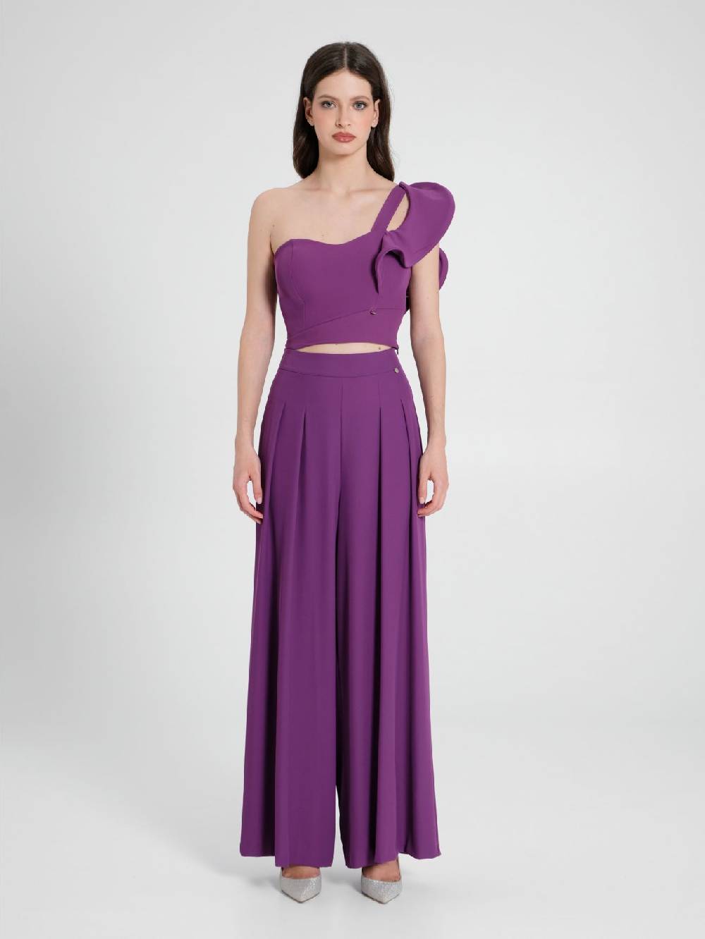 Rinascimento Pantaloni Palazzo Viola Melanzana