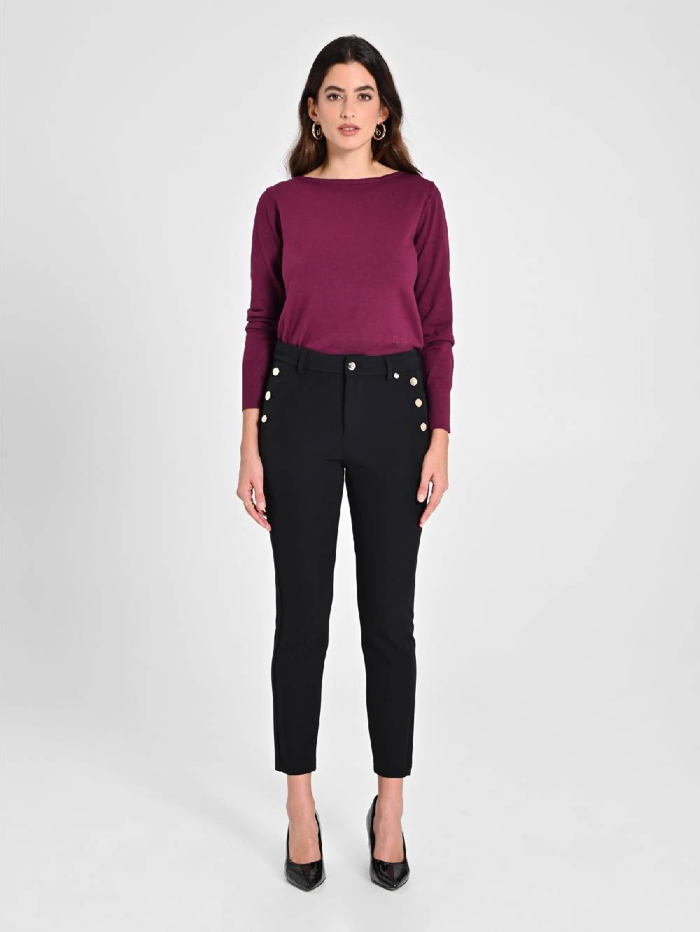 Rinascimento Pantaloni Skinny Neri