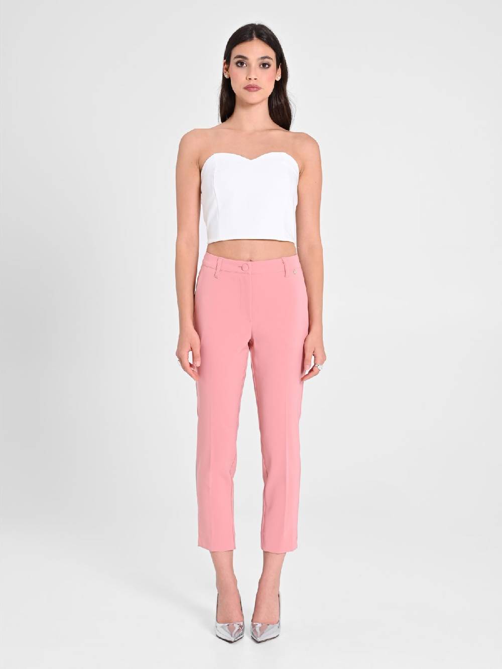 Rinascimento Pantaloni Skinny Rosa