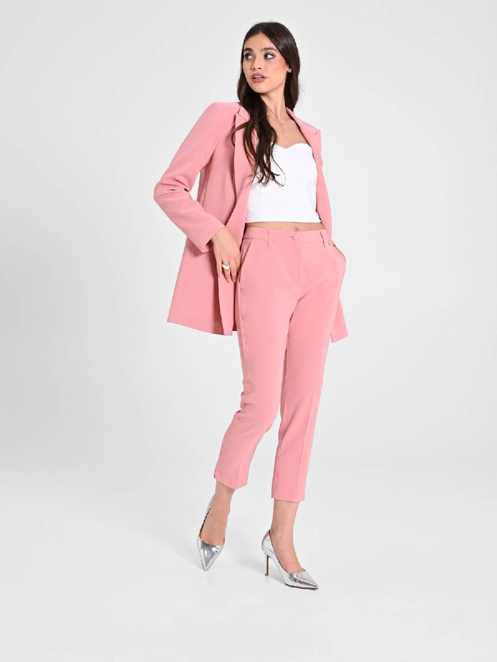 Rinascimento Pantaloni Skinny Rosa