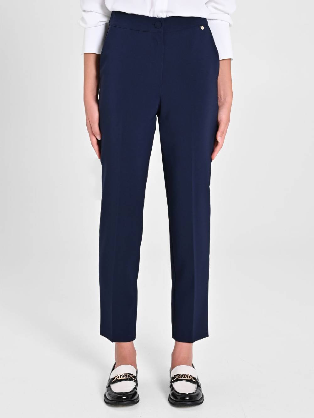 Rinascimento Pantaloni Straight Blu Navy