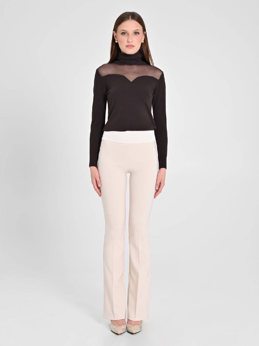 Rinascimento Pantaloni Tuxedo Beige