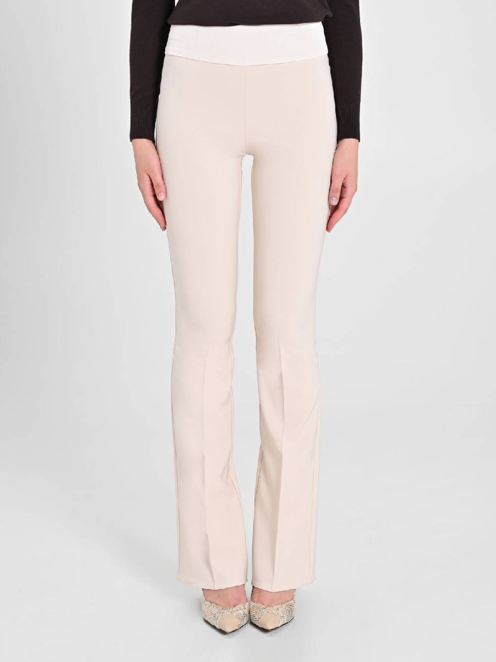 Rinascimento Pantaloni Tuxedo Beige