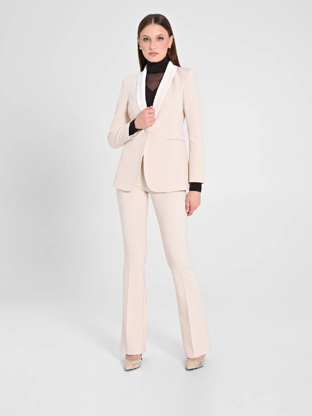 Rinascimento Pantaloni Tuxedo Beige
