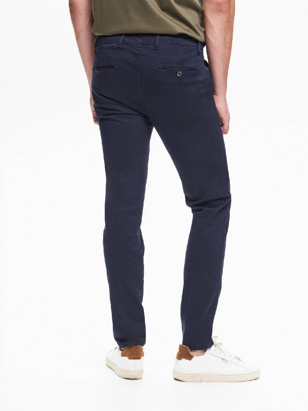 Rinascimento Pantaloni Uomo Chinos Basic Blu QB24