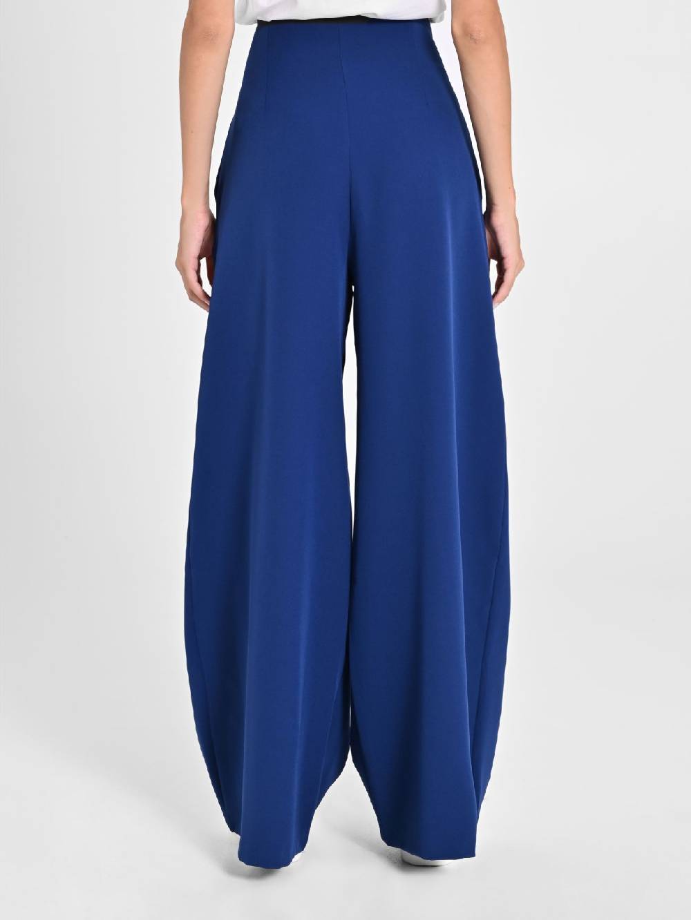 Rinascimento Pantaloni Wide Leg Blu Navy
