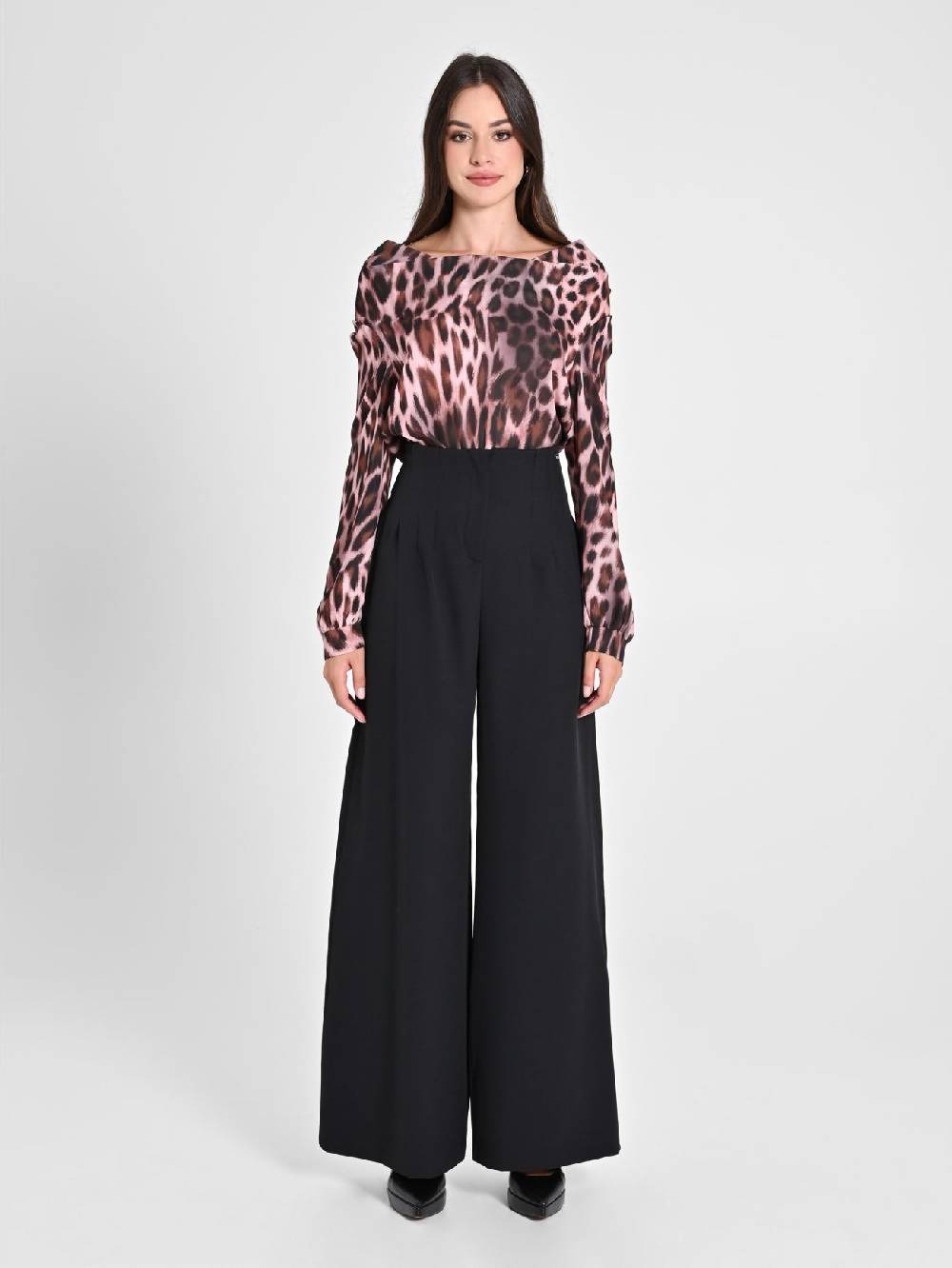 Rinascimento Pantaloni Wide Leg Neri