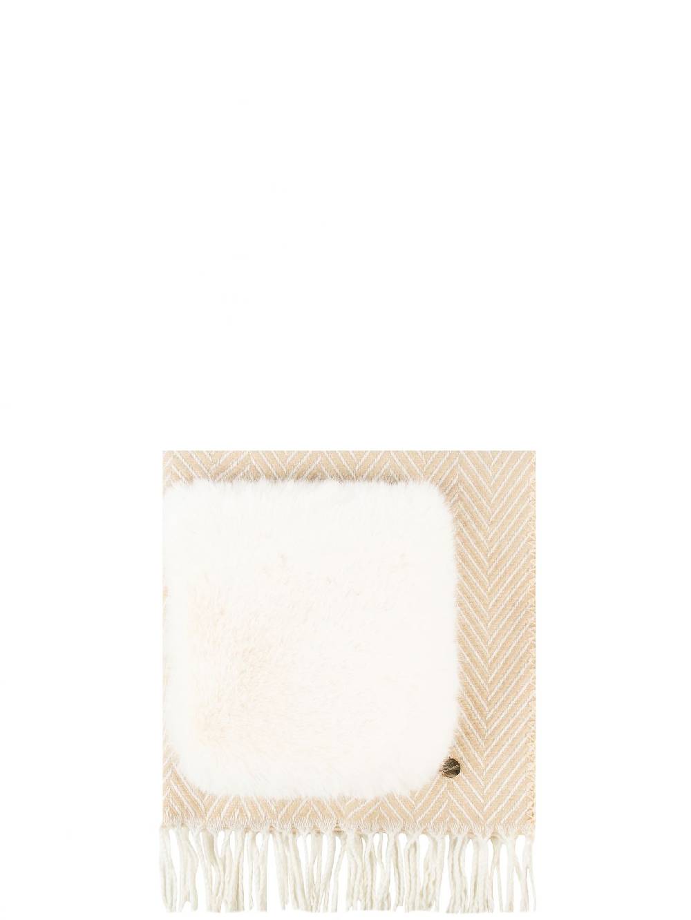 Rinascimento Sciarpa Con Tasca Effetto Pelliccia