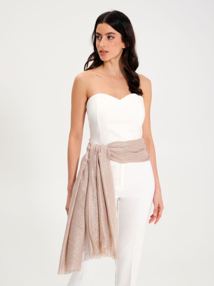 Rinascimento Sciarpa Stola Rosa Cipria