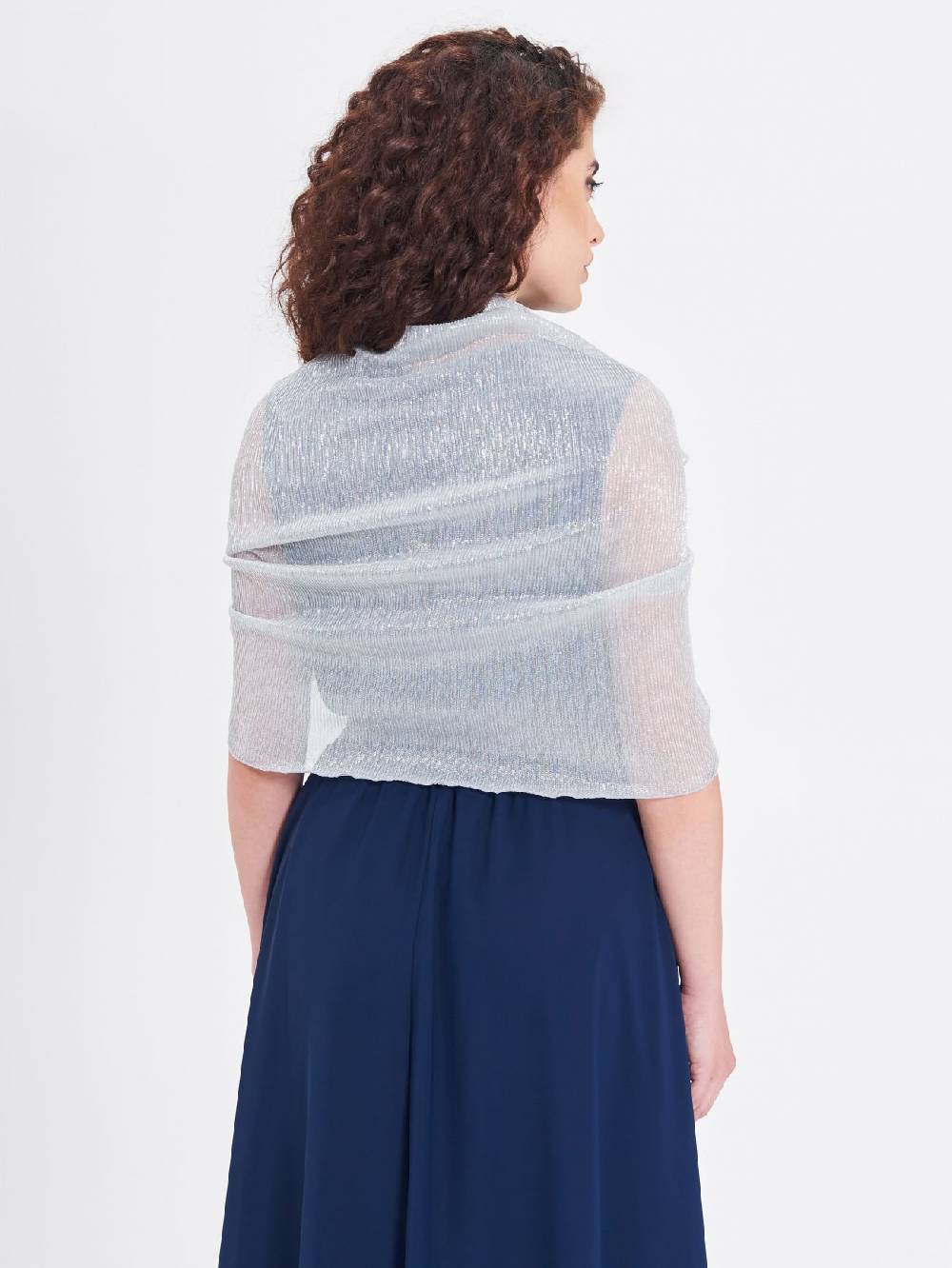 Rinascimento Stola Lurex Argento