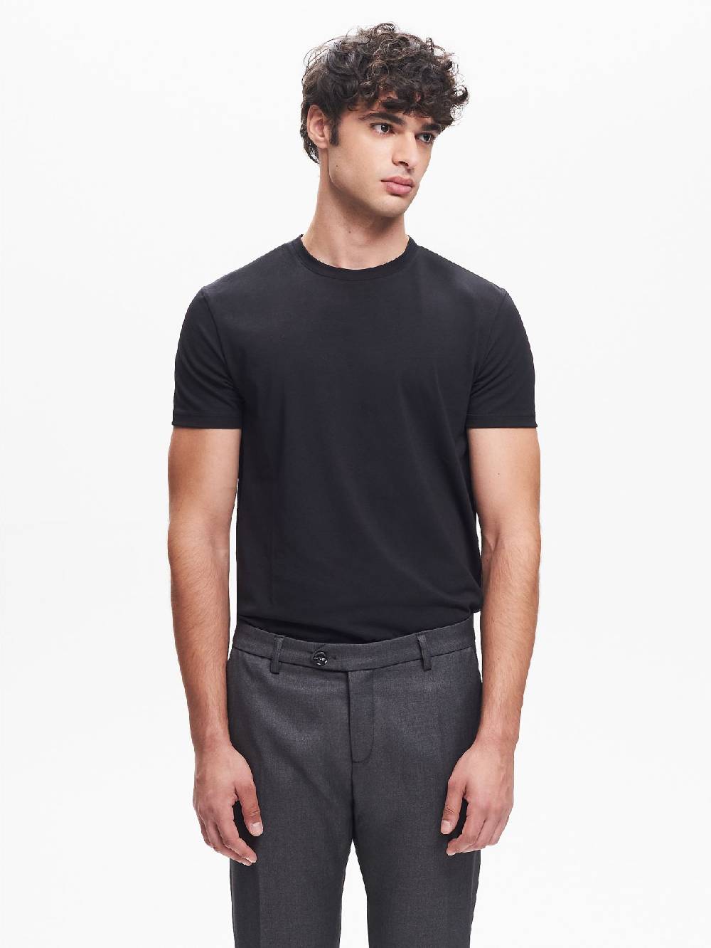 Rinascimento T-shirt Girocollo Uomo Nero QB24