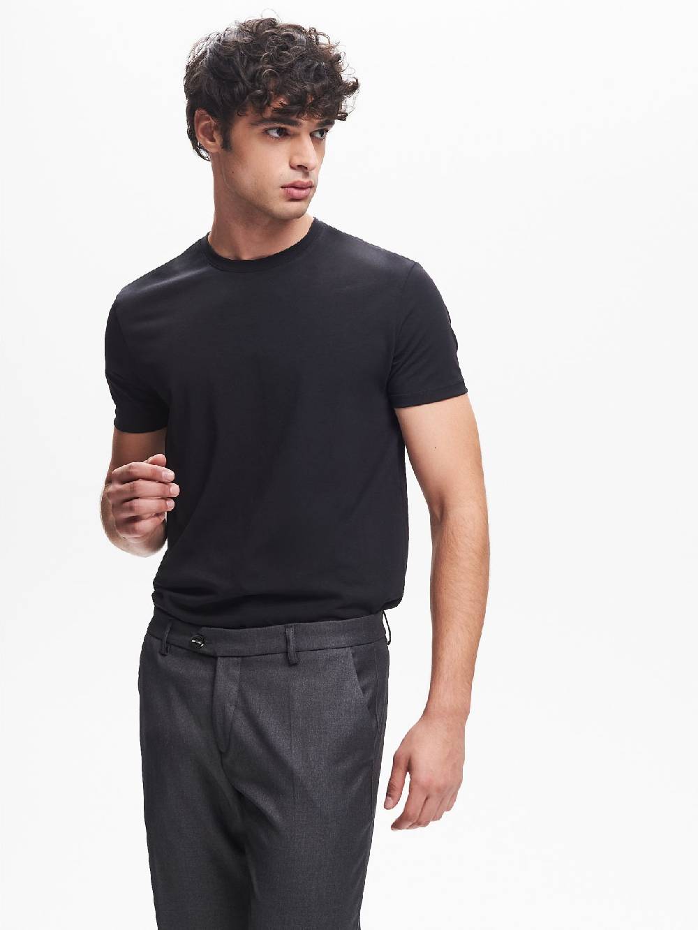 Rinascimento T-shirt Girocollo Uomo Nero QB24