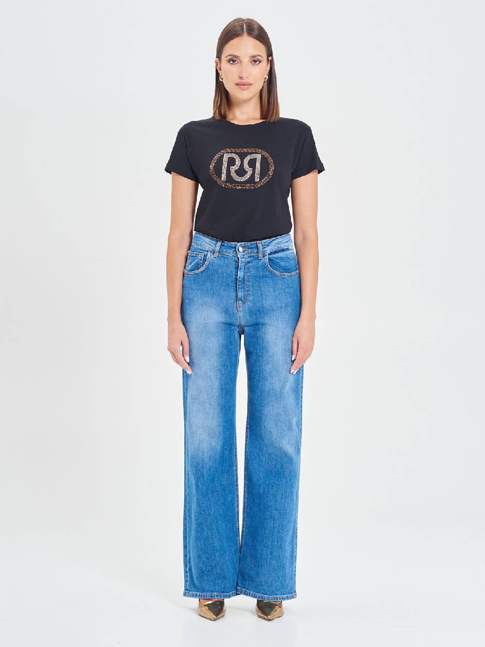 Rinascimento T-Shirt Logo RR Strass