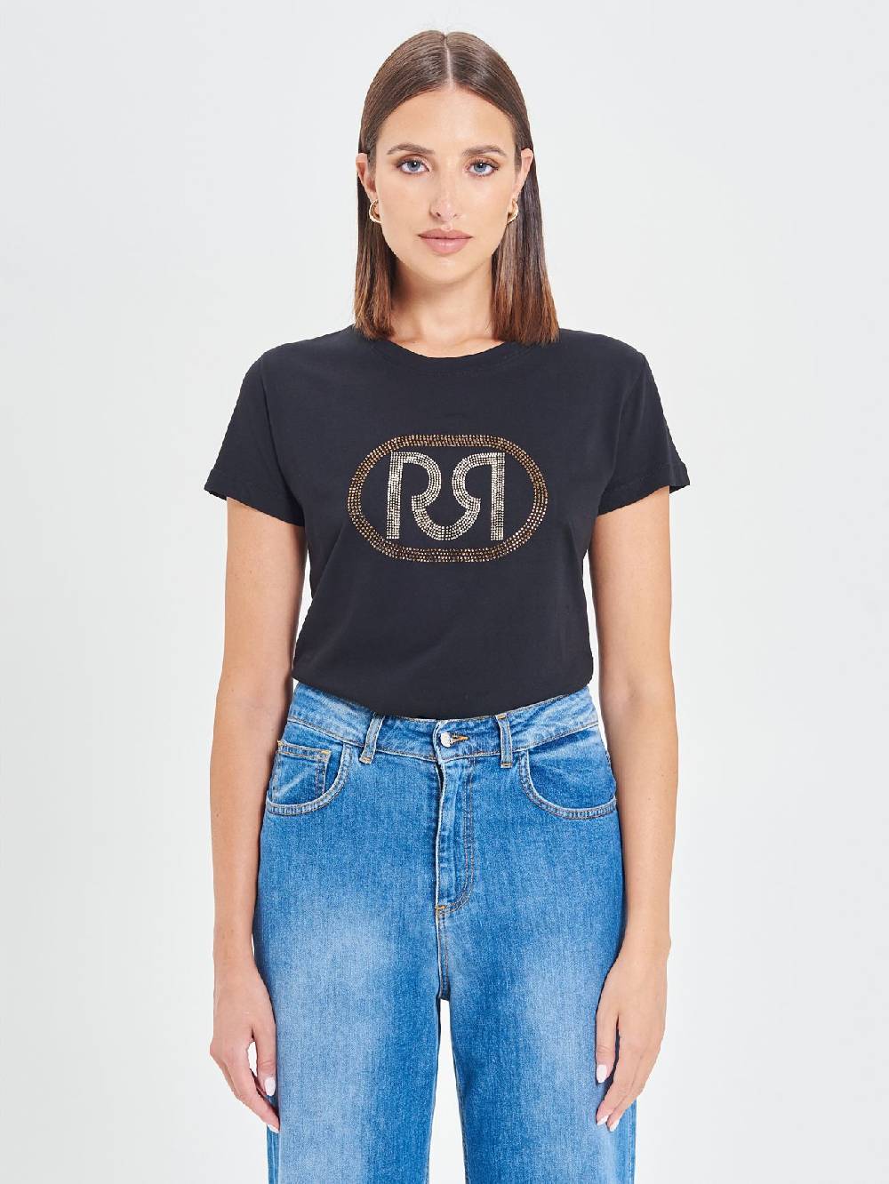 Rinascimento T-Shirt Logo RR Strass