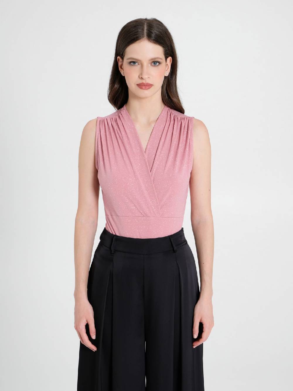 Rinascimento Top Body Microglitter Rosa