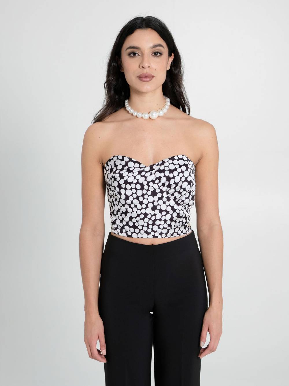 Rinascimento Top Bustier Pois