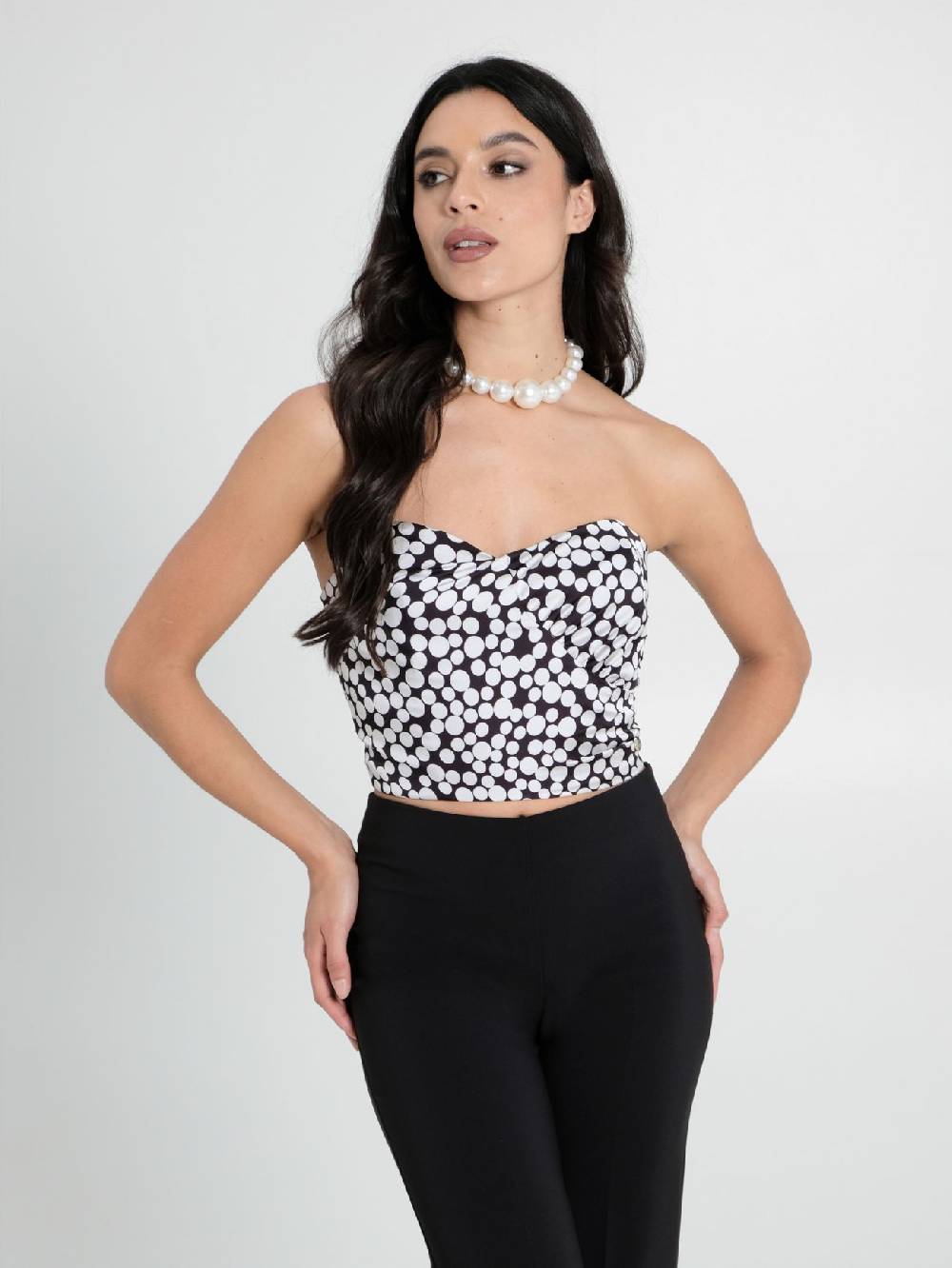 Rinascimento Top Bustier Pois