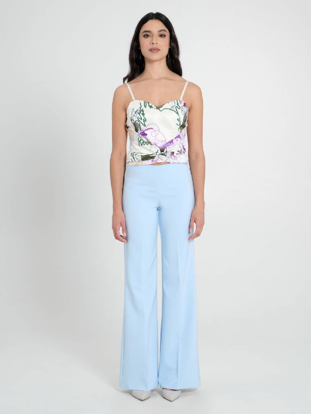 Rinascimento Top Bustier Stampa Floreale