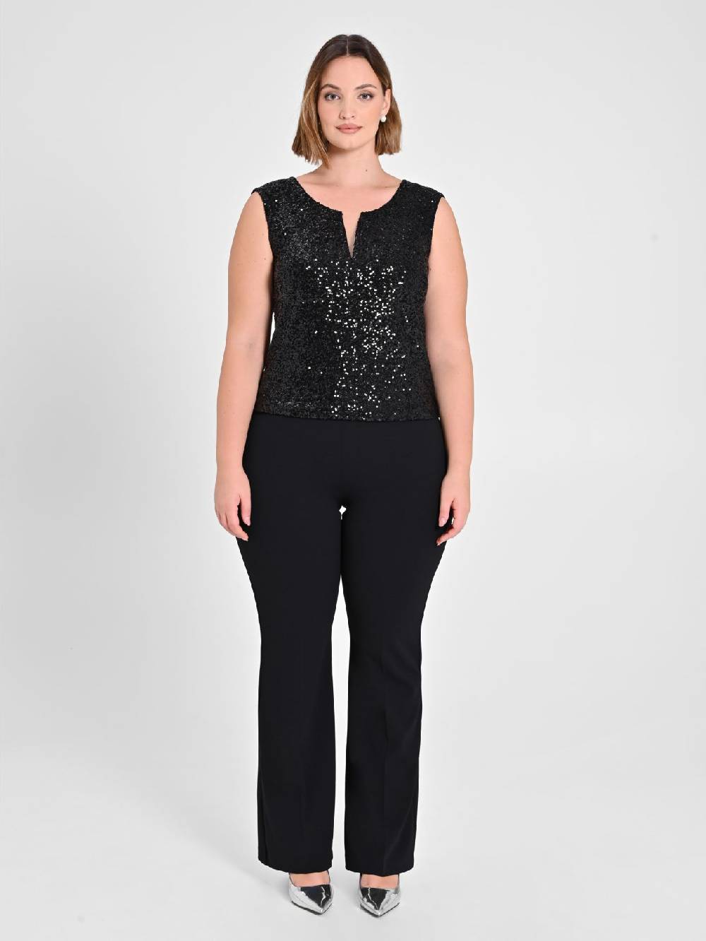 Rinascimento Top Curvy Paillettes