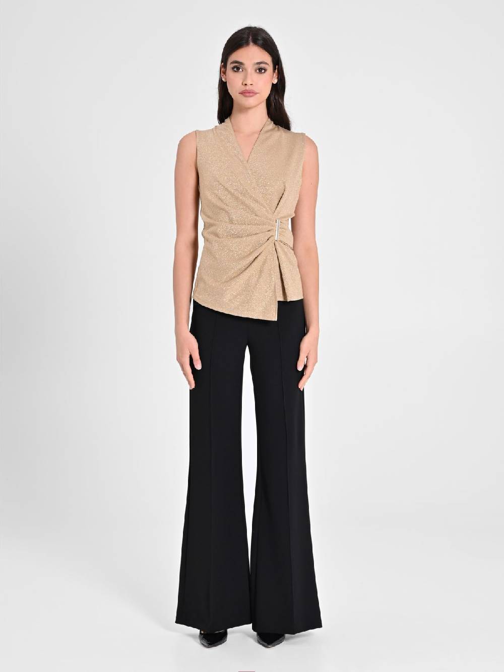 Rinascimento Top In Lurex Oro