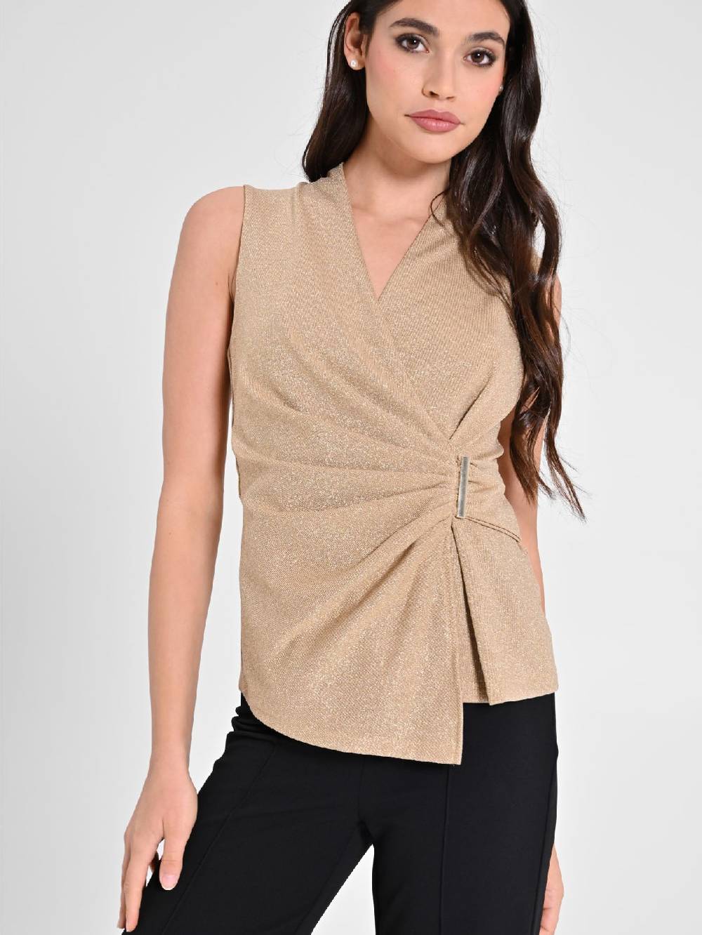 Rinascimento Top in Lurex Oro