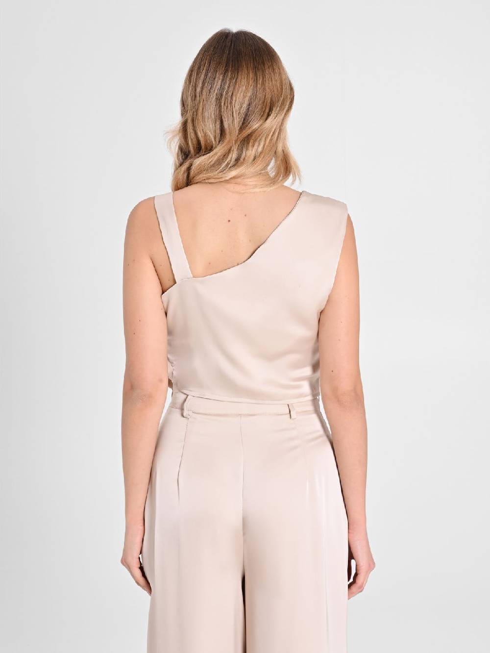 Rinascimento Top In Satin Beige