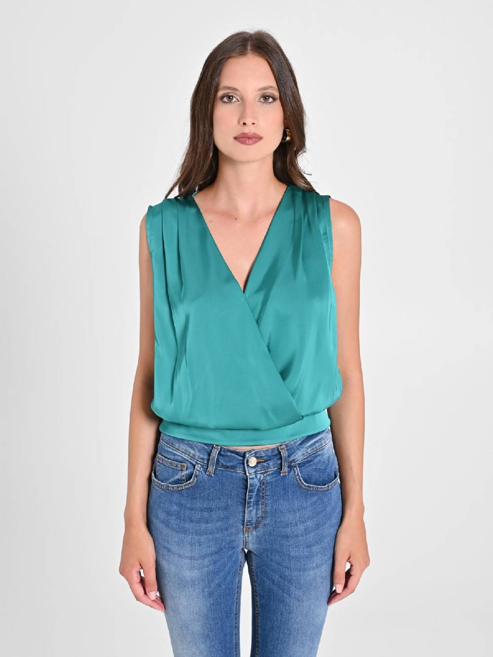 Rinascimento Top Intrecciato In Raso