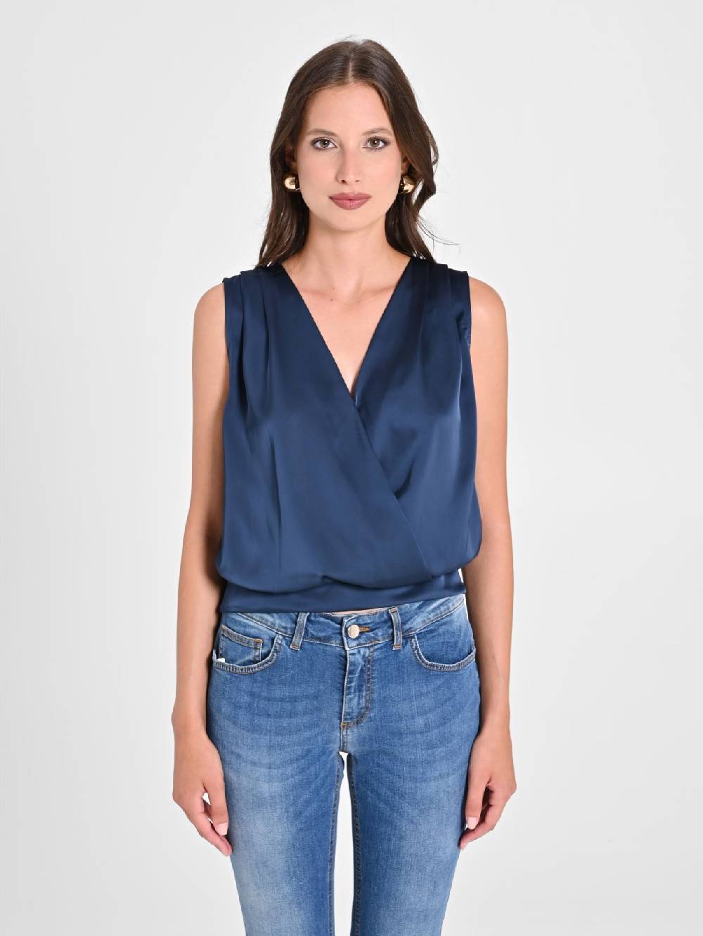 Rinascimento Top Intrecciato In Raso