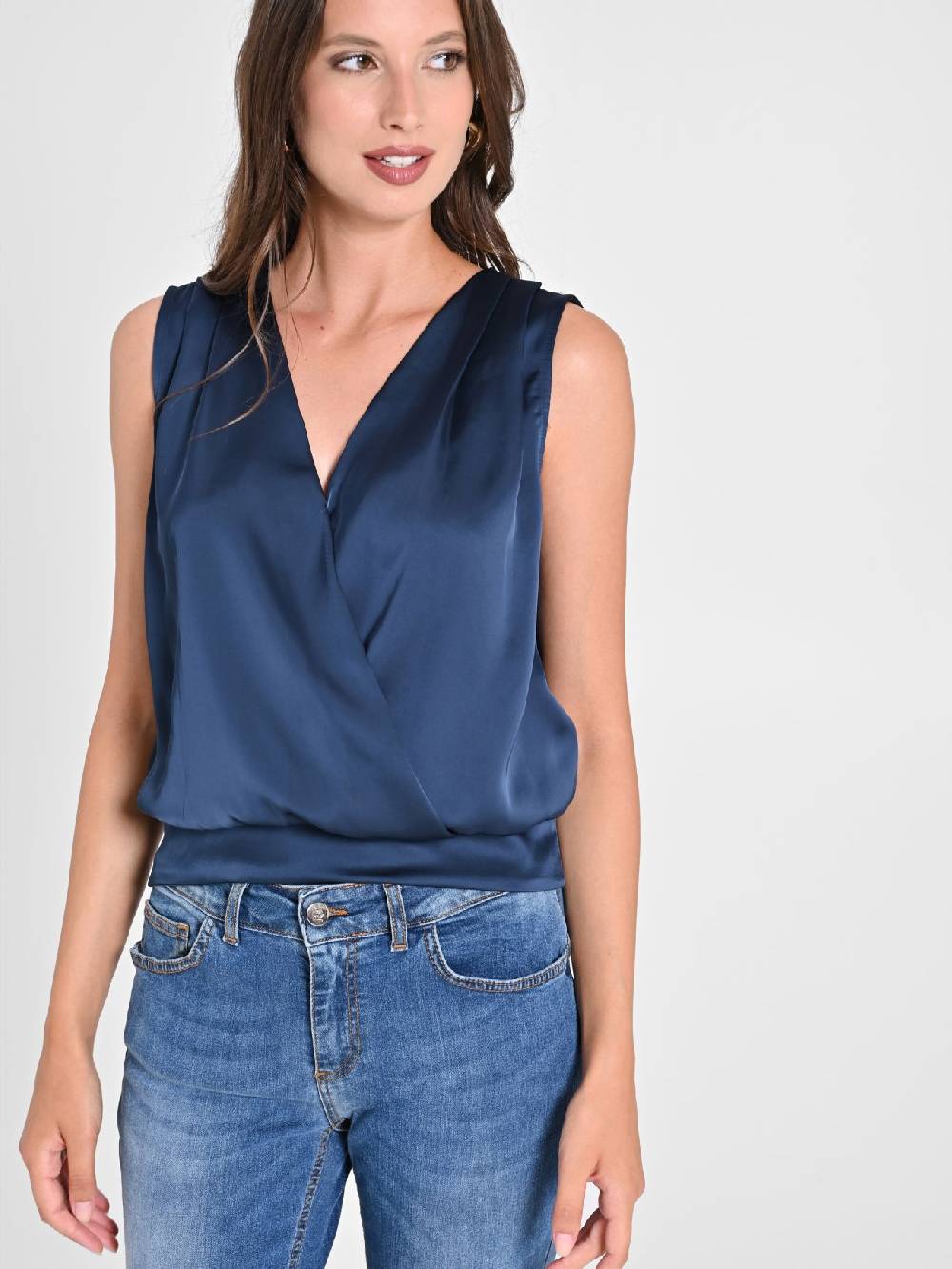 Rinascimento Top intrecciato in Raso