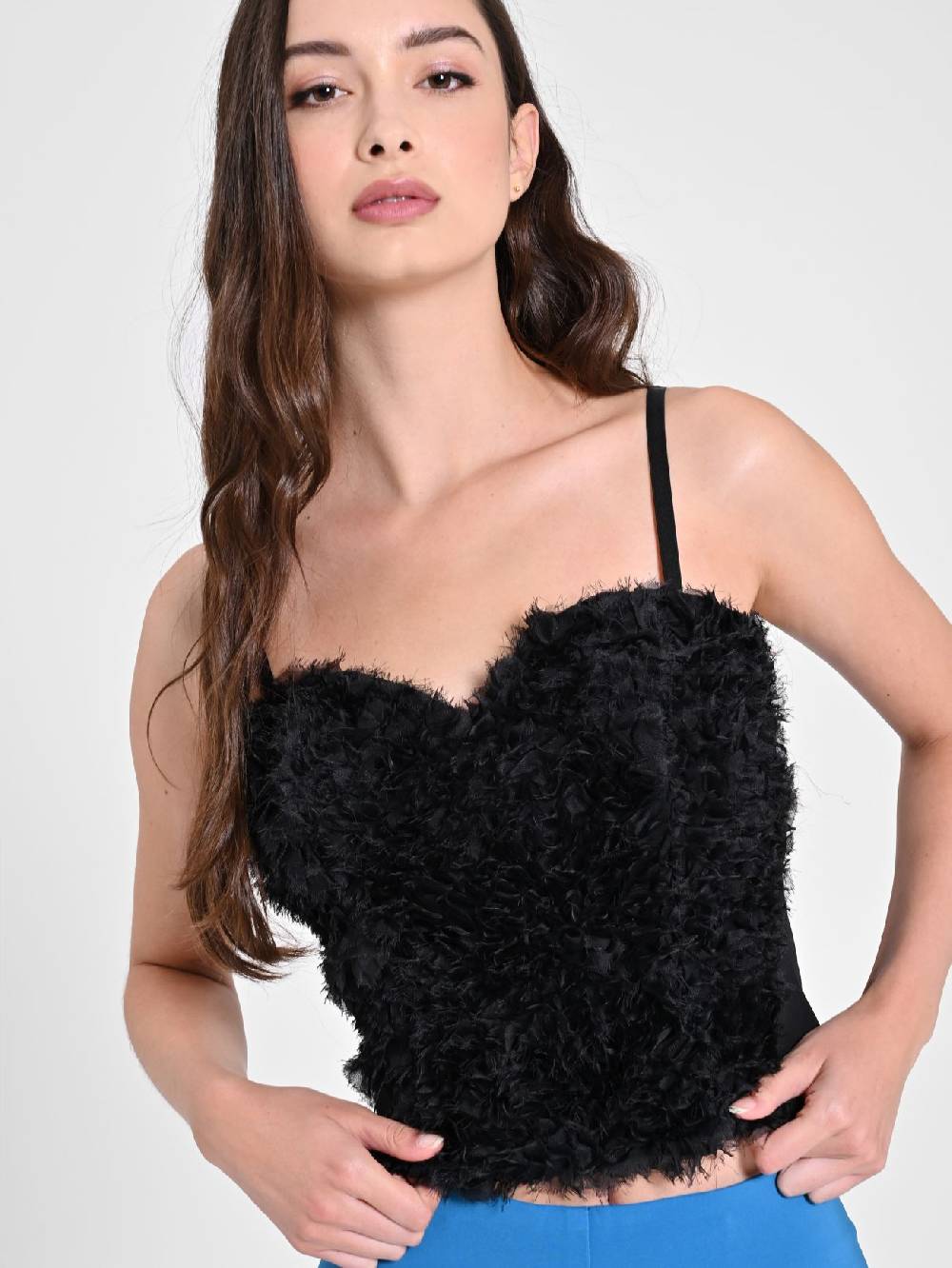 Rinascimento Top Rouches Tulle