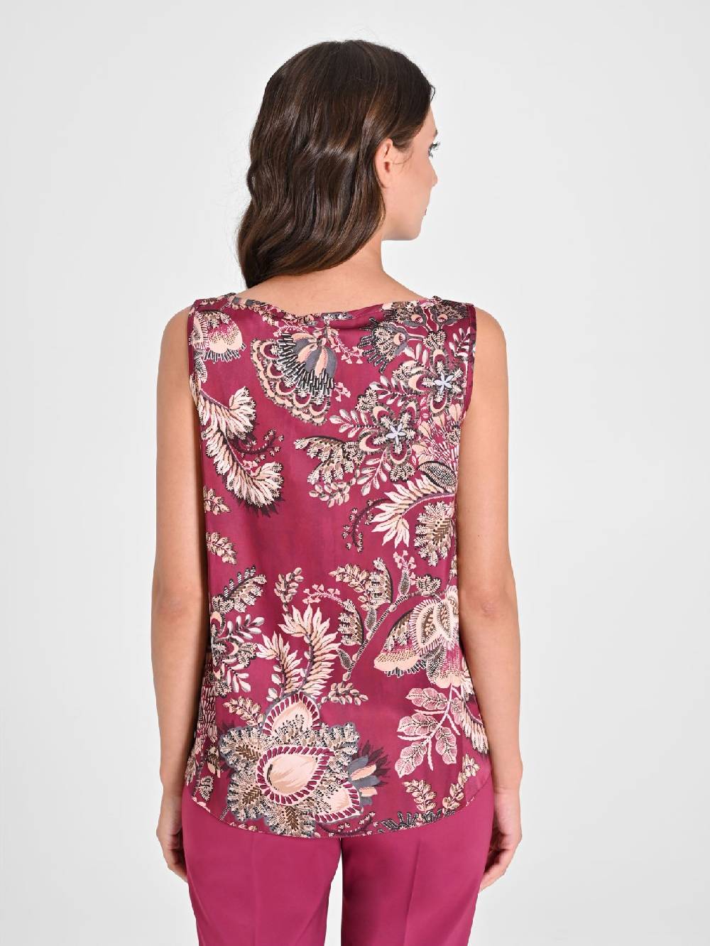 Rinascimento Top Stampa Cachemire