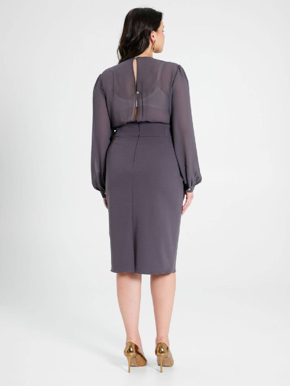 Rinascimento Tubino Curvy Chain Grigio