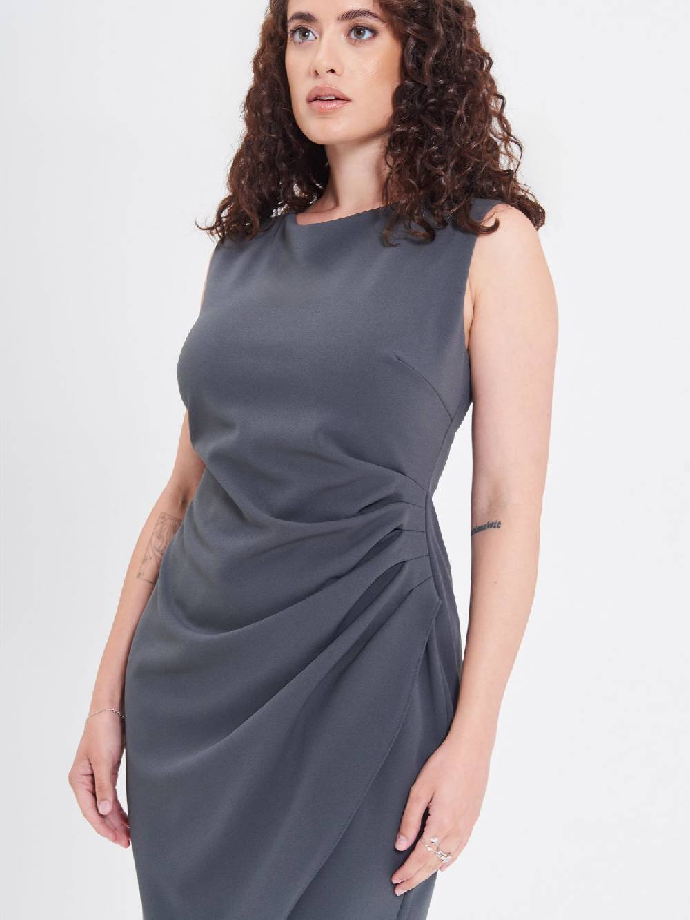 Rinascimento Tubino Curvy Drappeggiato