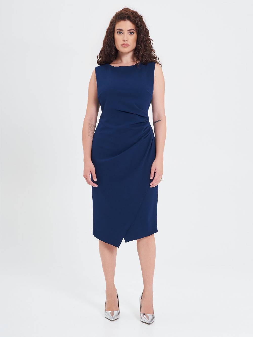 Rinascimento Tubino Curvy Drappeggiato