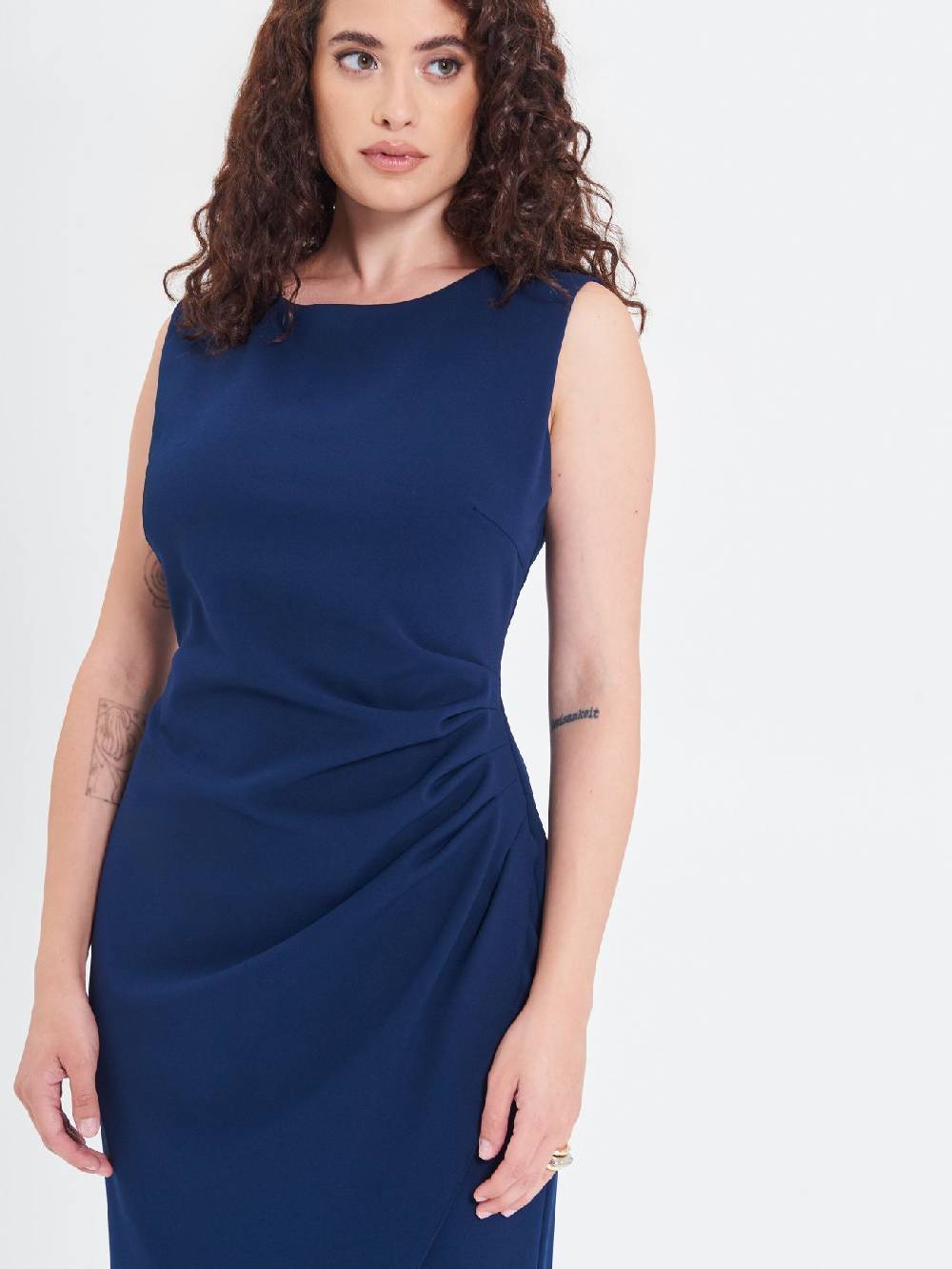 Rinascimento Tubino Curvy Drappeggiato