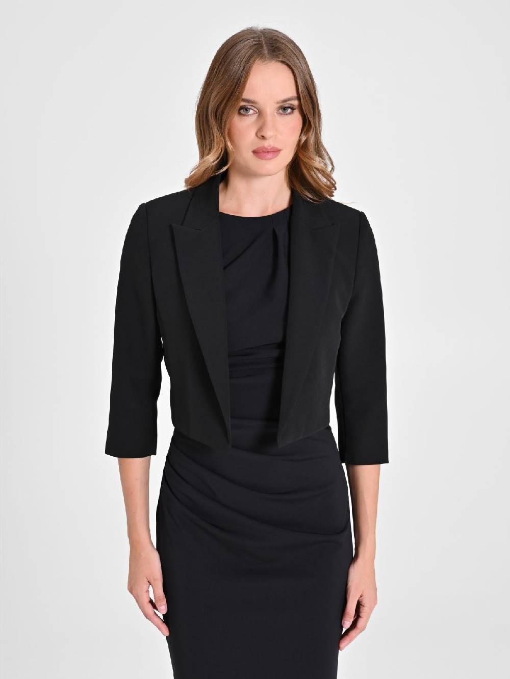 Rinascimento Tubino Drappeggiato Nero