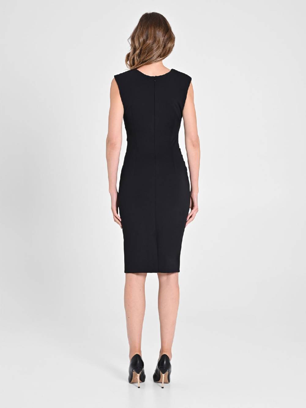 Rinascimento Tubino Drappeggiato Nero