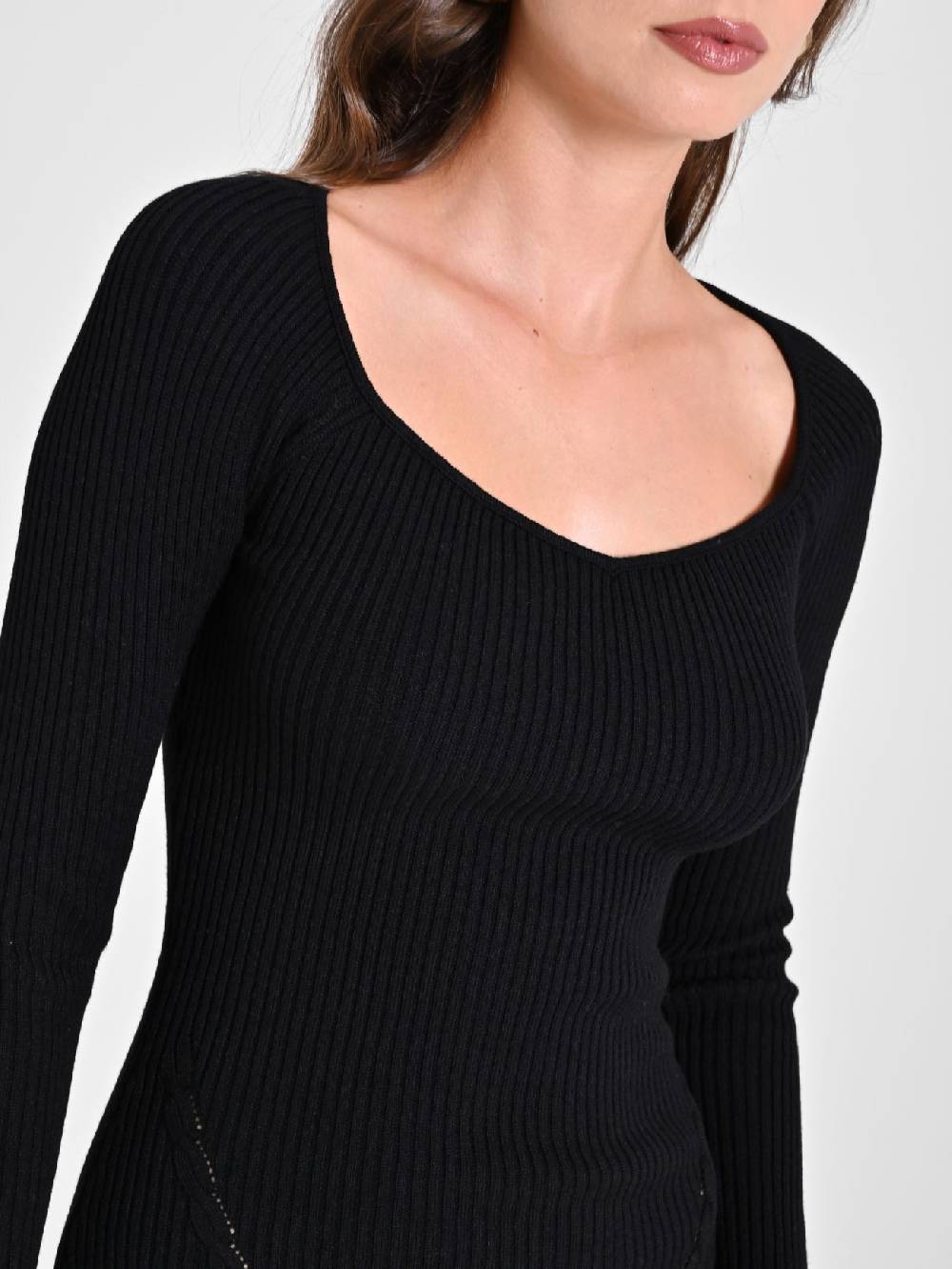 Rinascimento Tubino Nero In Maglia