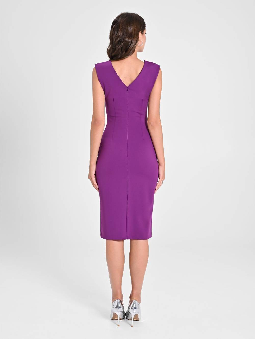 Rinascimento Tubino Scollo Asimmetrico Viola