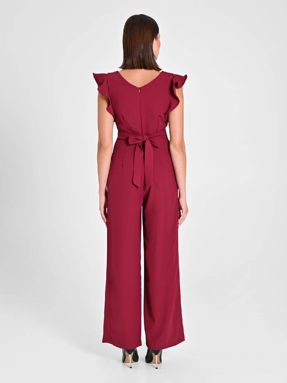 Rinascimento Tuta Bordeaux Con Maniche Ad Aletta