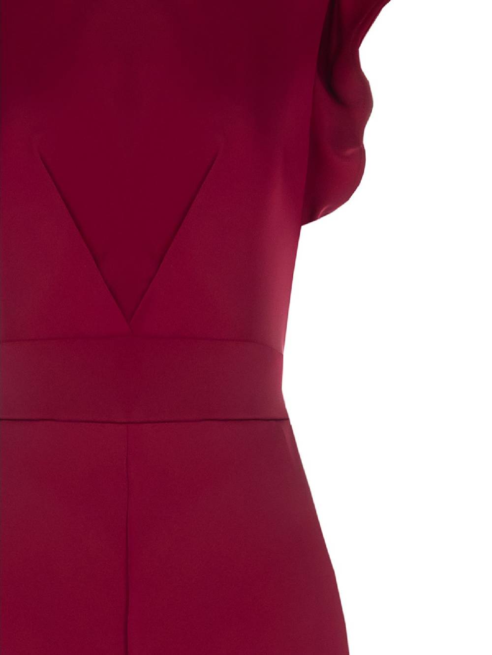 Rinascimento Tuta Bordeaux Con Maniche Ad Aletta