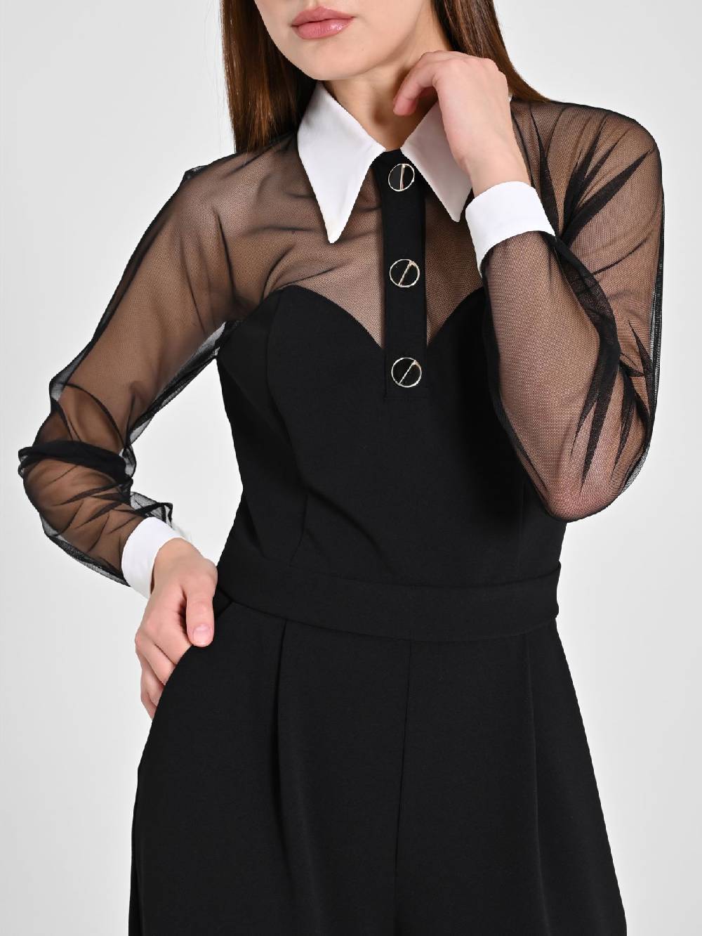 Rinascimento Tuta Con Colletto & Tulle