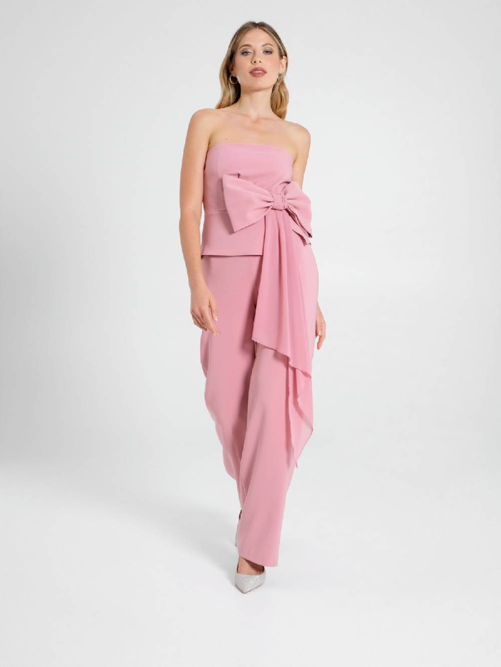 Rinascimento Tuta con Fiocco Rosa Antico